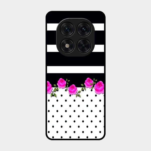 Elegant Rose Parad Glossy Metal Case Cover For Poco X7 5G