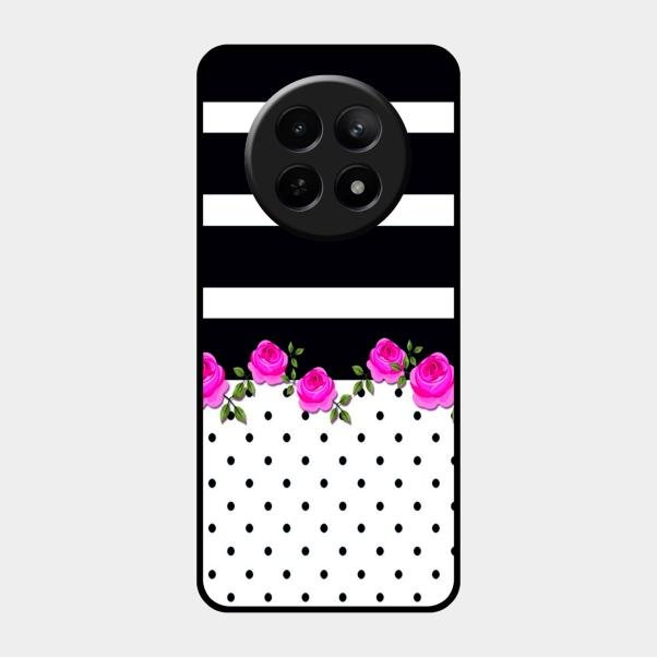 Elegant Rose Parad Glossy Metal Case Cover For Realme 12X 5G