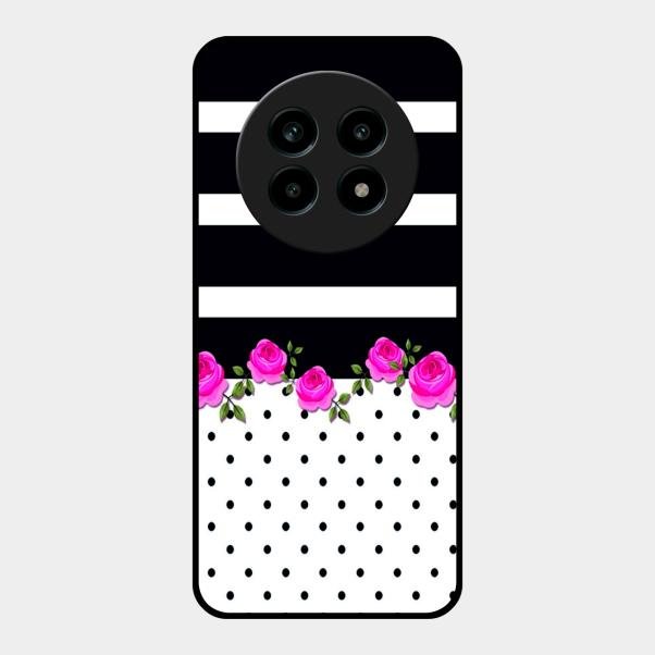 Elegant Rose Parad Glossy Metal Case Cover For Realme 13 Pro Plus 5G