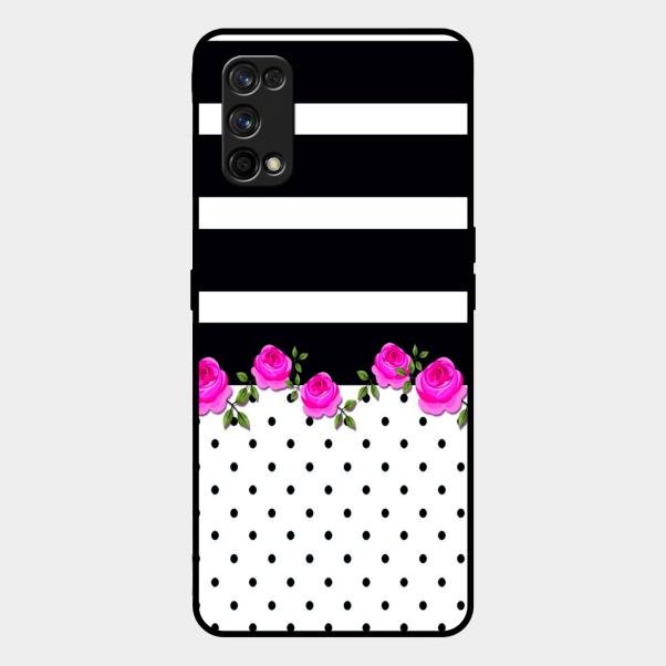 Elegant Rose Parad Glossy Metal Case Cover For Realme 7 Pro