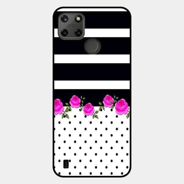 Elegant Rose Parad Glossy Metal Case Cover For Realme C25Y