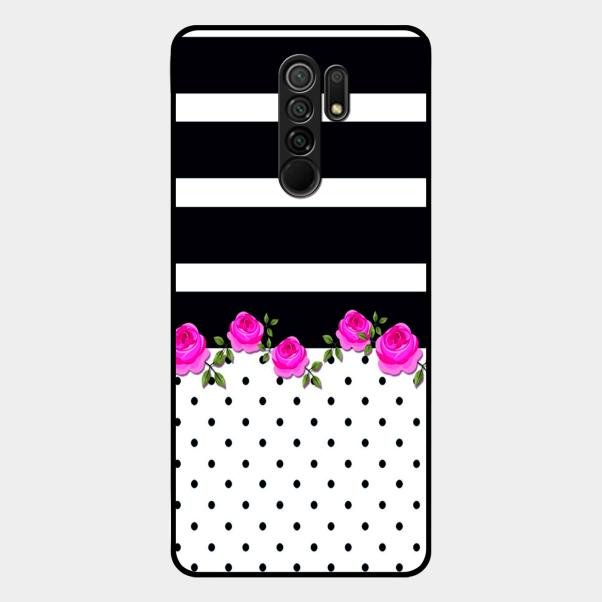 Elegant Rose Parad Glossy Metal Case Cover For Redmi 9 Prime