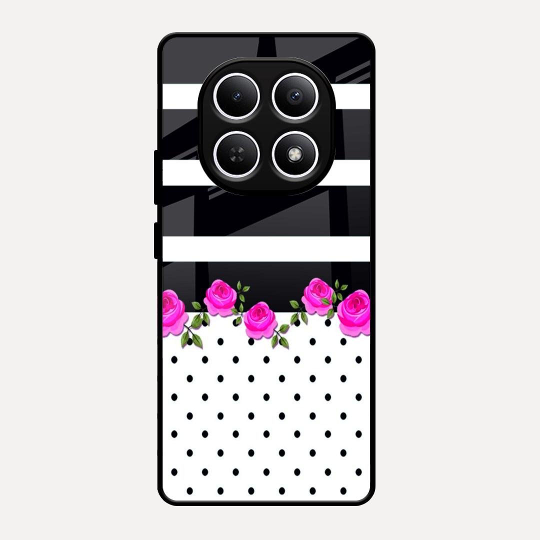 Elegant Rose Parad Glossy Metal Case Cover For Redmi Note 15 5G