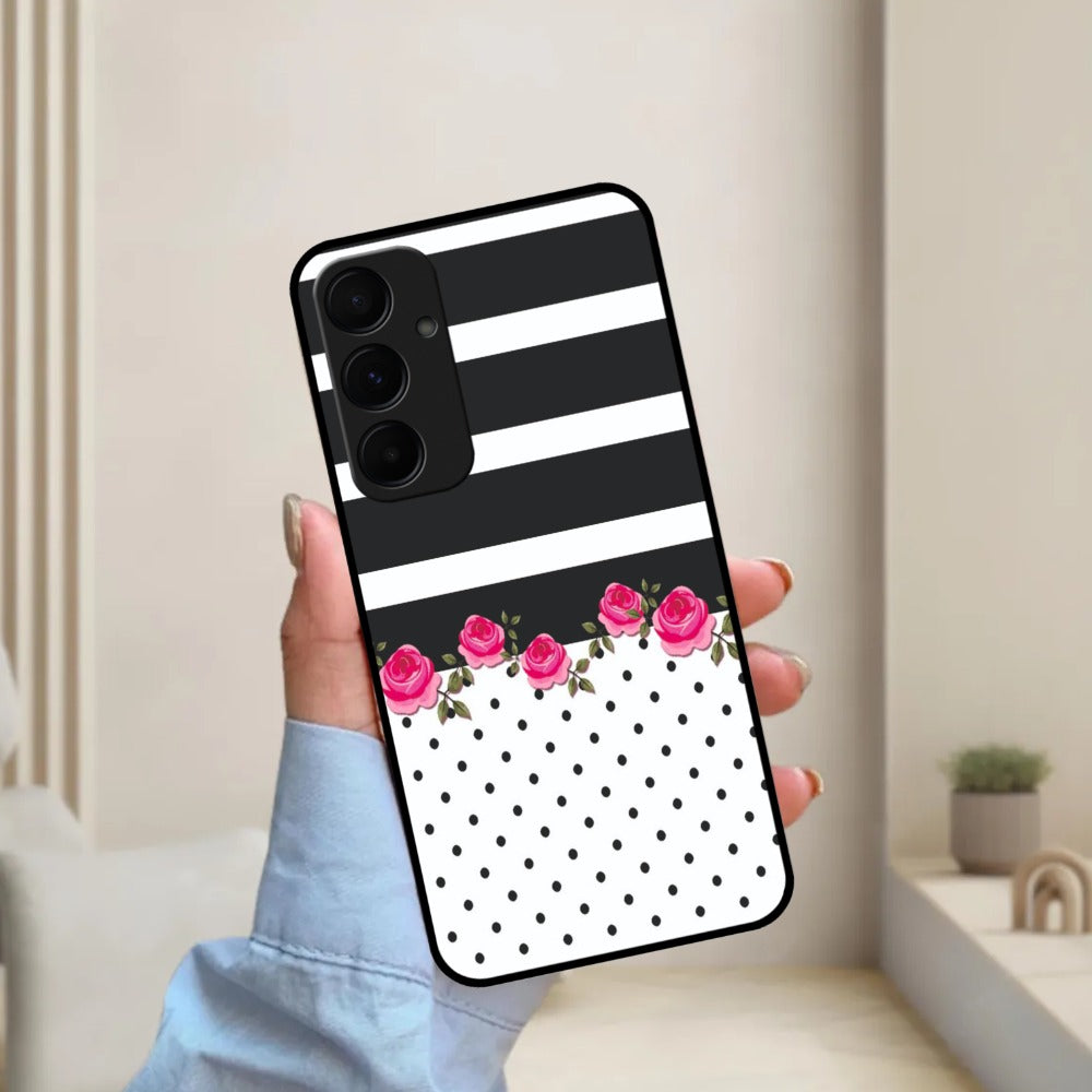 Elegant Rose Parad Glossy Metal Case Cover For Samsung