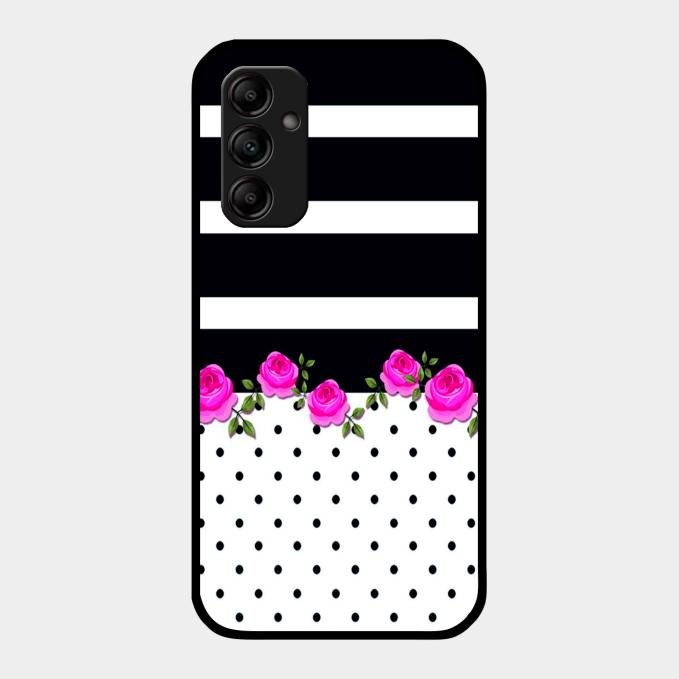 Elegant Rose Parad Glossy Metal Case Cover For Samsung Galaxy A14 5G