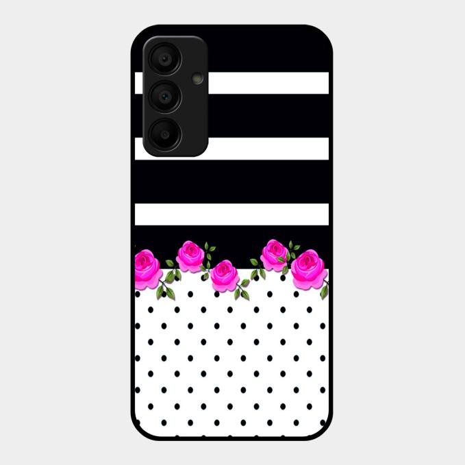 Elegant Rose Parad Glossy Metal Case Cover For Samsung Galaxy A15 5G