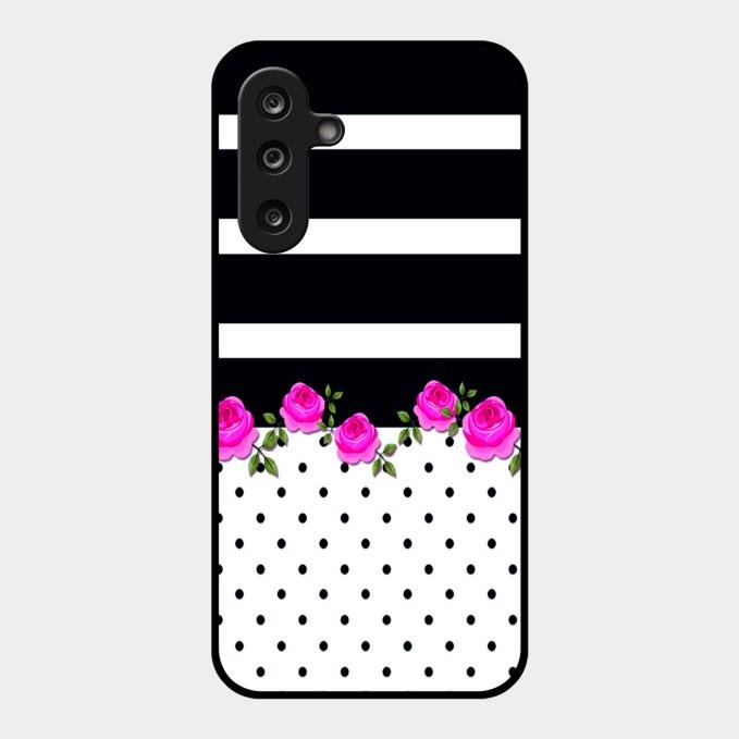 Elegant Rose Parad Glossy Metal Case Cover For Samsung Galaxy F36 5G