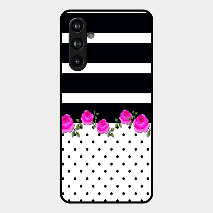 Elegant Rose Parad Glossy Metal Case Cover For Samsung Galaxy F54 5G