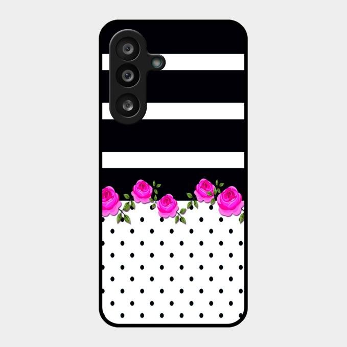 Elegant Rose Parad Glossy Metal Case Cover For Samsung Galaxy F55 5G