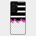 Elegant Rose Parad Glossy Metal Case Cover For Samsung Galaxy S21 Ultra