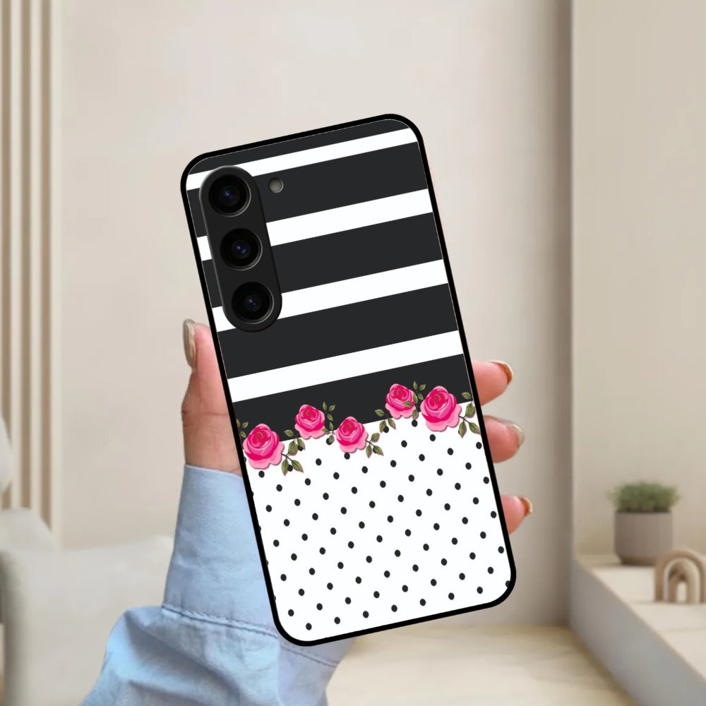 Elegant Rose Parad Glossy Metal Case Cover For Samsung