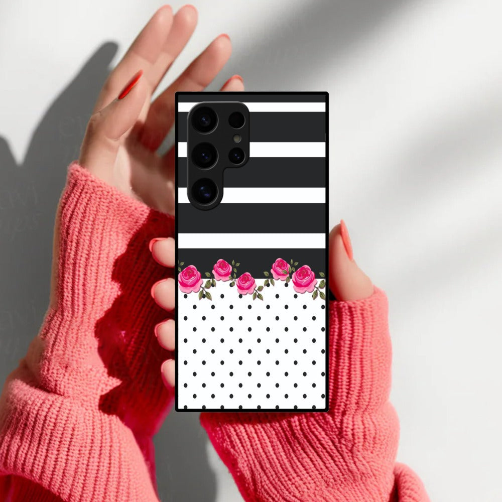 Elegant Rose Parad Glossy Metal Case Cover For Samsung