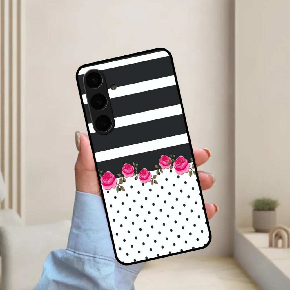 Elegant Rose Parad Glossy Metal Case Cover For Samsung