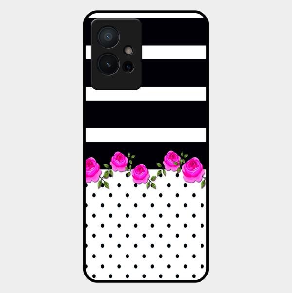 Elegant Rose Parad Glossy Metal Case Cover For Vivo T1 5G