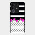 Elegant Rose Parad Glossy Metal Case Cover For Vivo T4X 5G