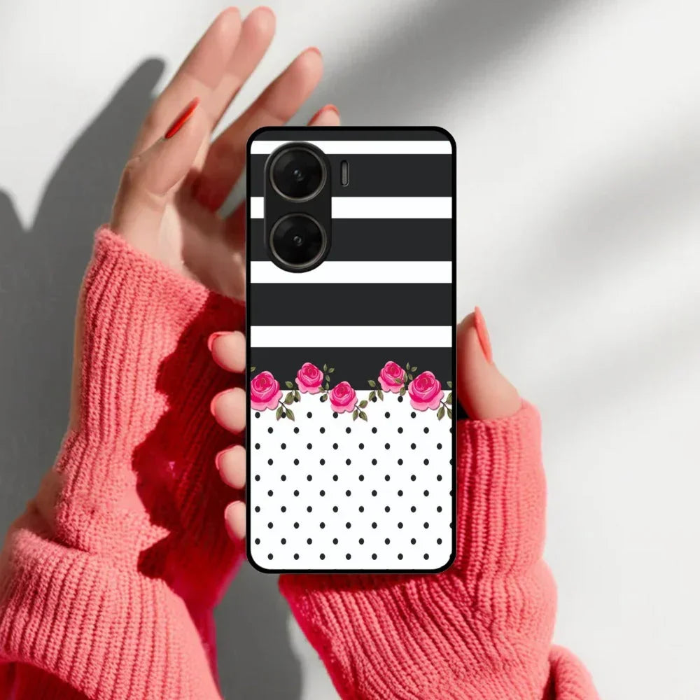 Elegant Rose Parad Glossy Metal Case Cover For Vivo - ShopOnCliQ