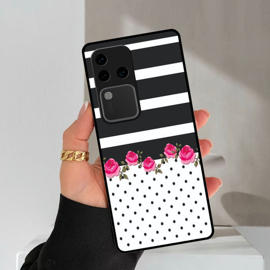 Elegant Rose Parad Glossy Metal Case Cover For Vivo