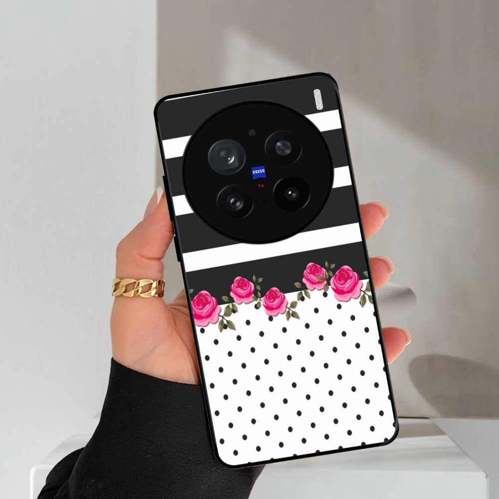 Elegant Rose Parad Glossy Metal Case Cover For Vivo