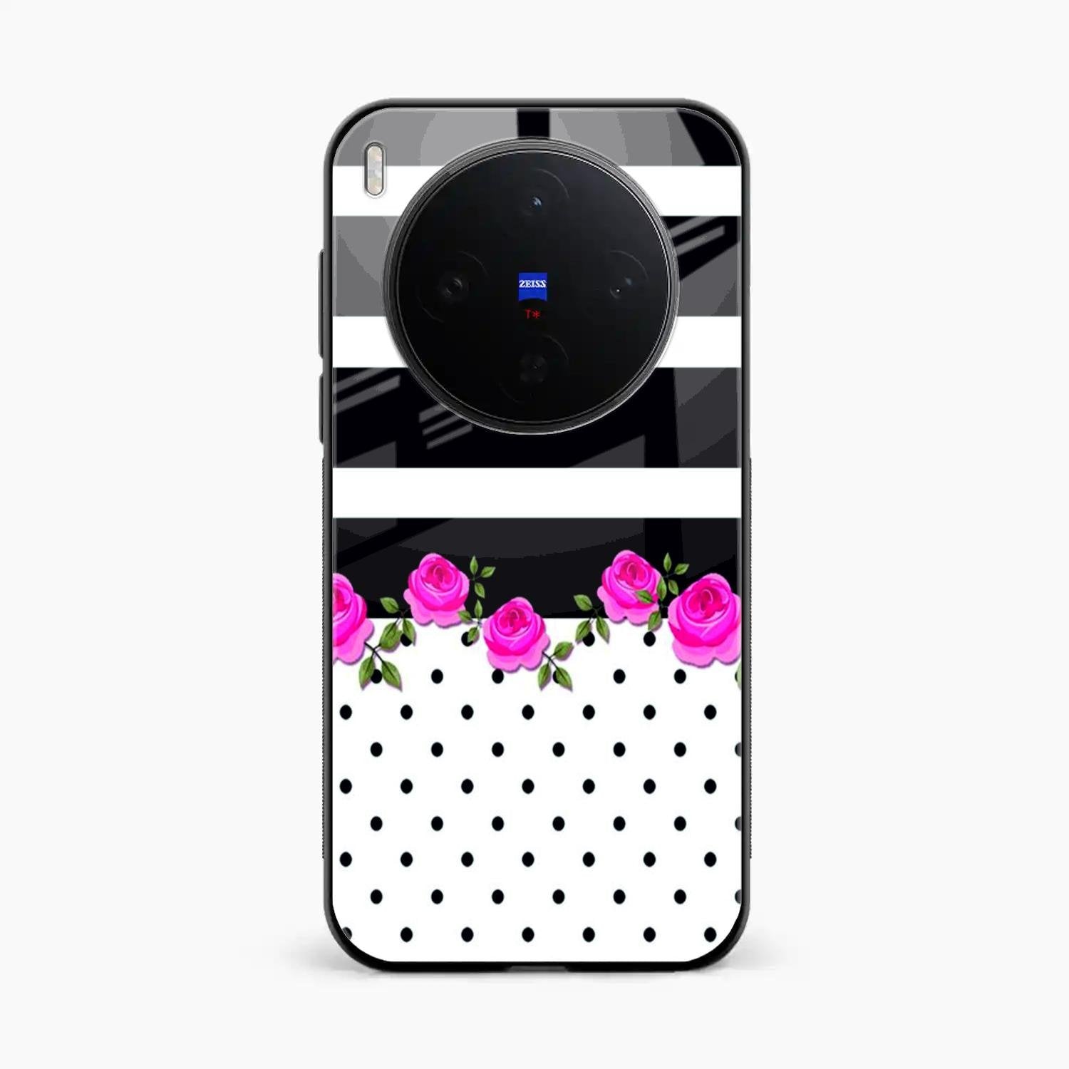 Elegant Rose Parad Glossy Metal Case Cover For Vivo X300 5G