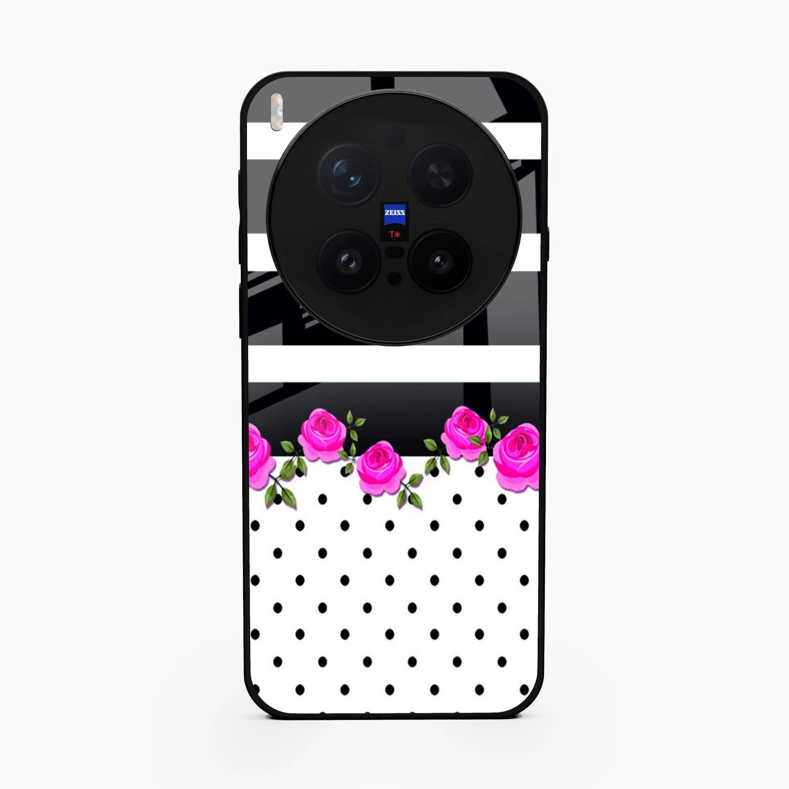 Elegant Rose Parad Glossy Metal Case Cover For Vivo X300 Pro 5G