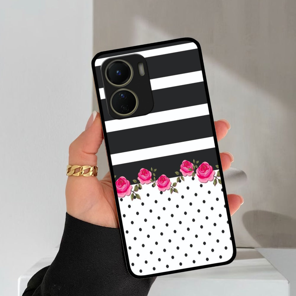 Elegant Rose Parad Glossy Metal Case Cover For Vivo