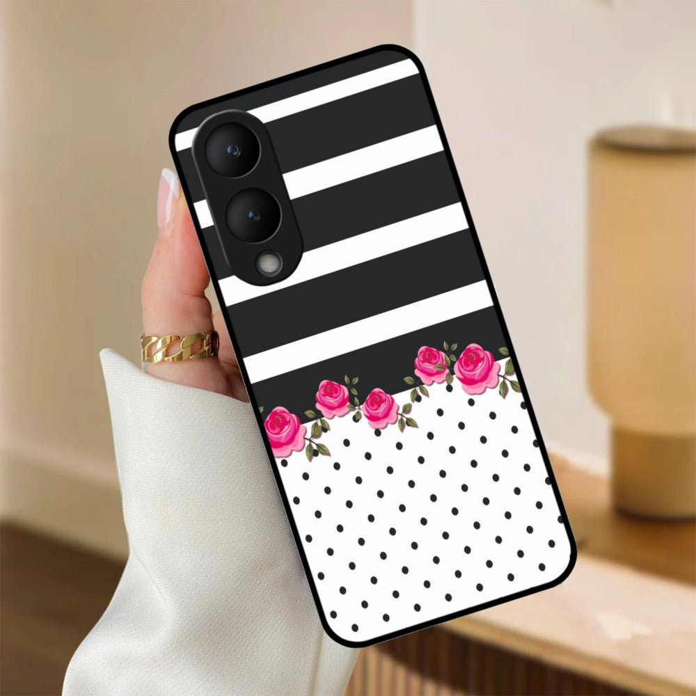 Elegant Rose Parad Glossy Metal Case Cover For Vivo