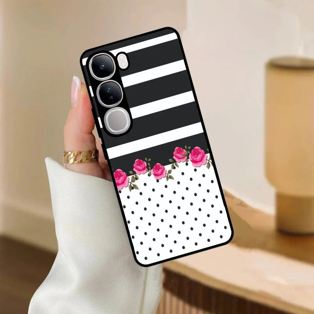 Elegant Rose Parad Glossy Metal Case Cover For Vivo - ShopOnCliQ