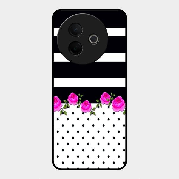 Elegant Rose Parad Glossy Metal Case Cover For Vivo Y39 5G
