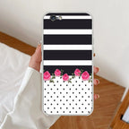 Elegant Rose Parad Anti Yellow Clear Case For iPhone 7 / iPhone 8 / iPhone Se 2020