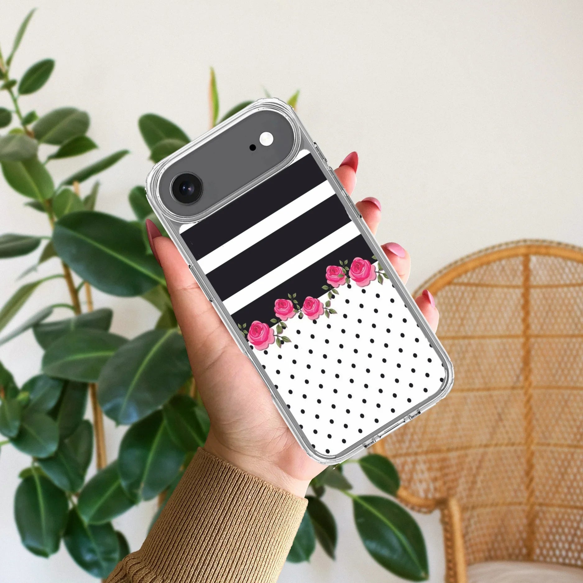 Elegant Rose Parad Transparent Silicon Case For iPhone - ShopOnCliQ