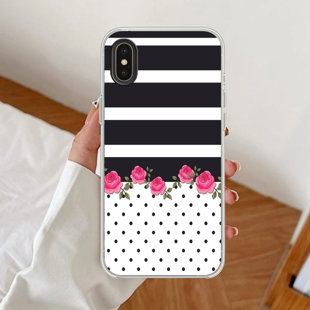 Elegant Rose Parad Anti Yellow Clear Case For iPhone Xs Max