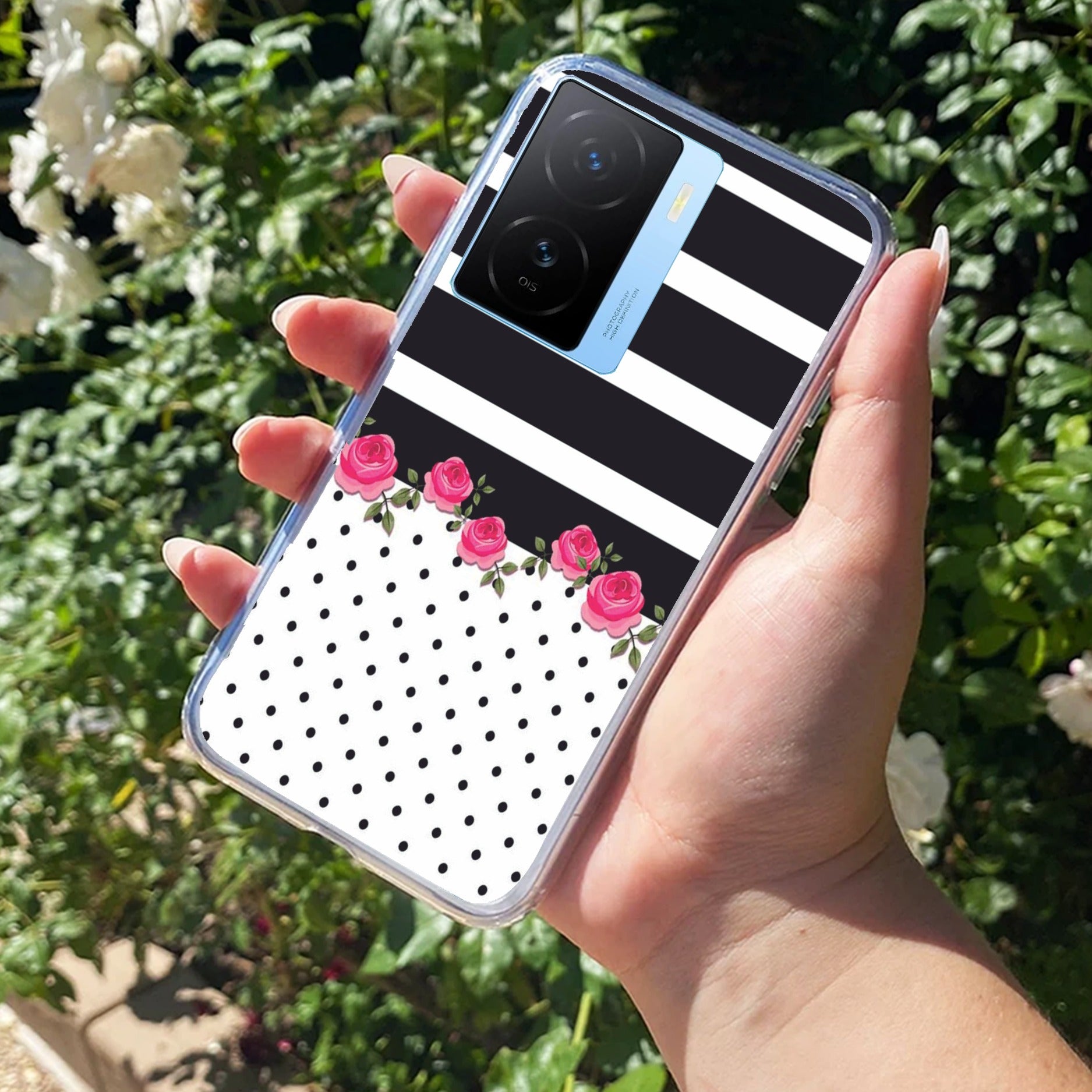 Elegant Rose Parad Transparent Silicon Case For iQOO Z7s 5G