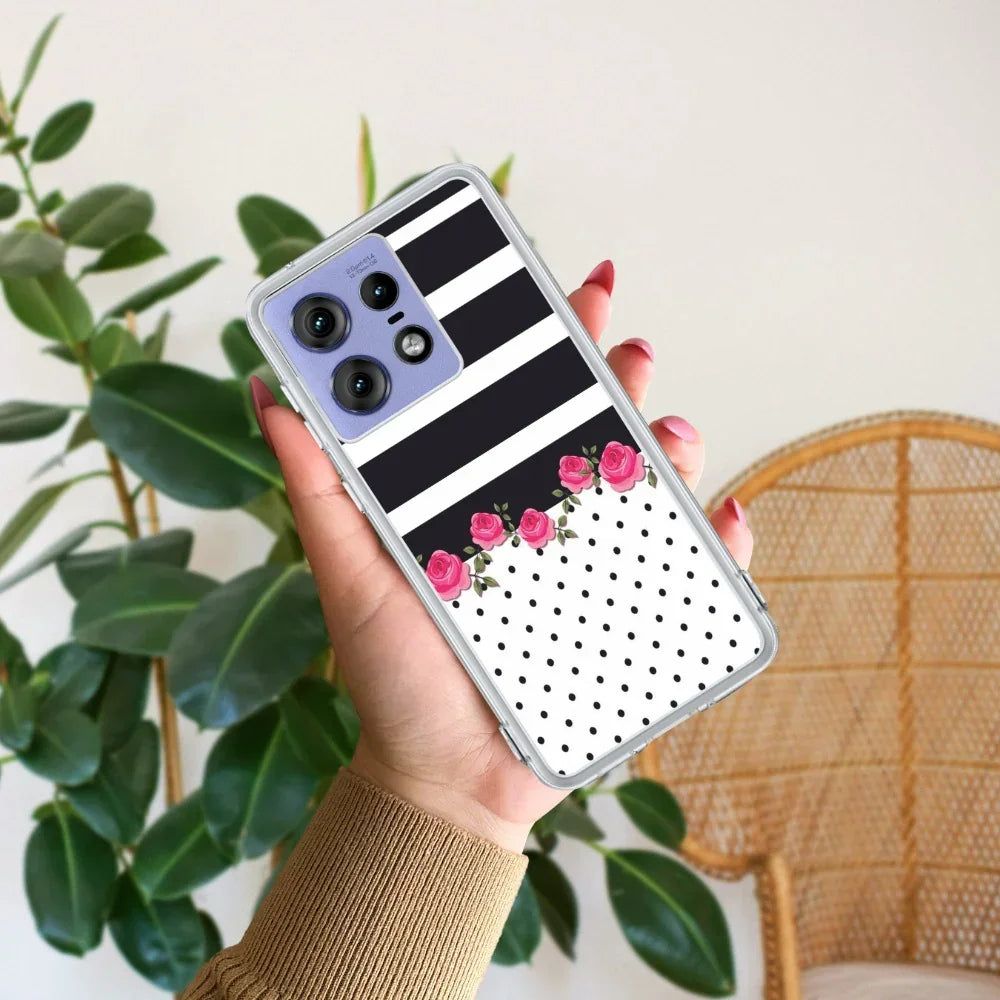 Elegant Rose Parad Anti Yellow Case For Motorola Edge 50 Pro