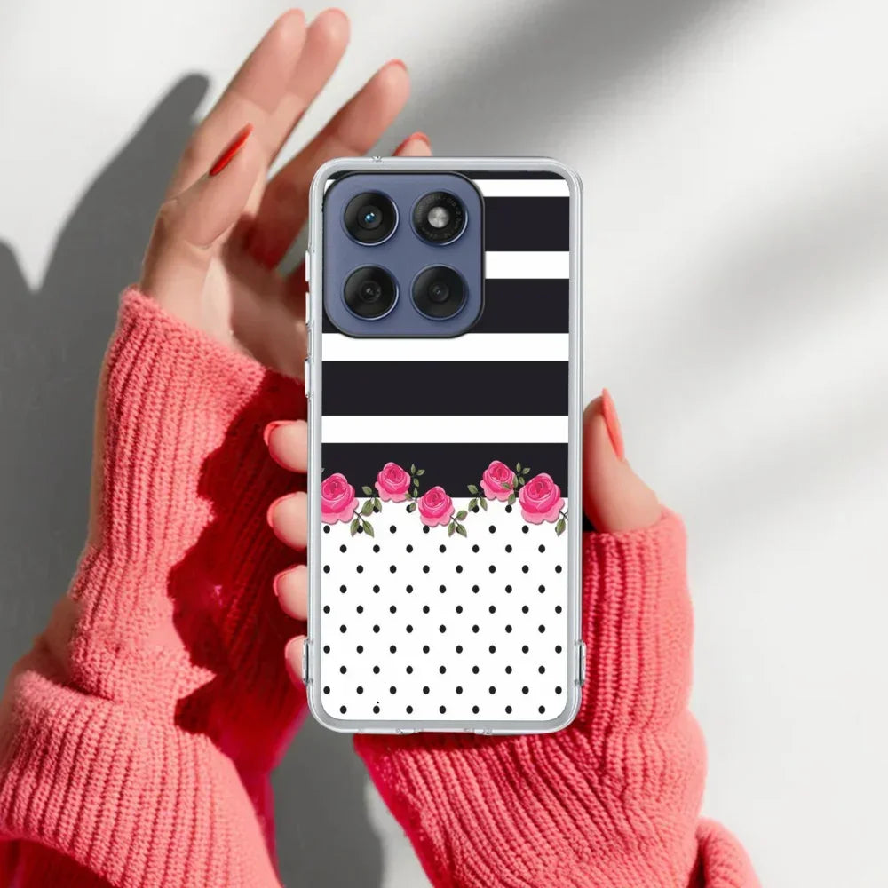 Elegant Rose Parad Anti Yellow Case For Motorola Edge 60 Pro 5G