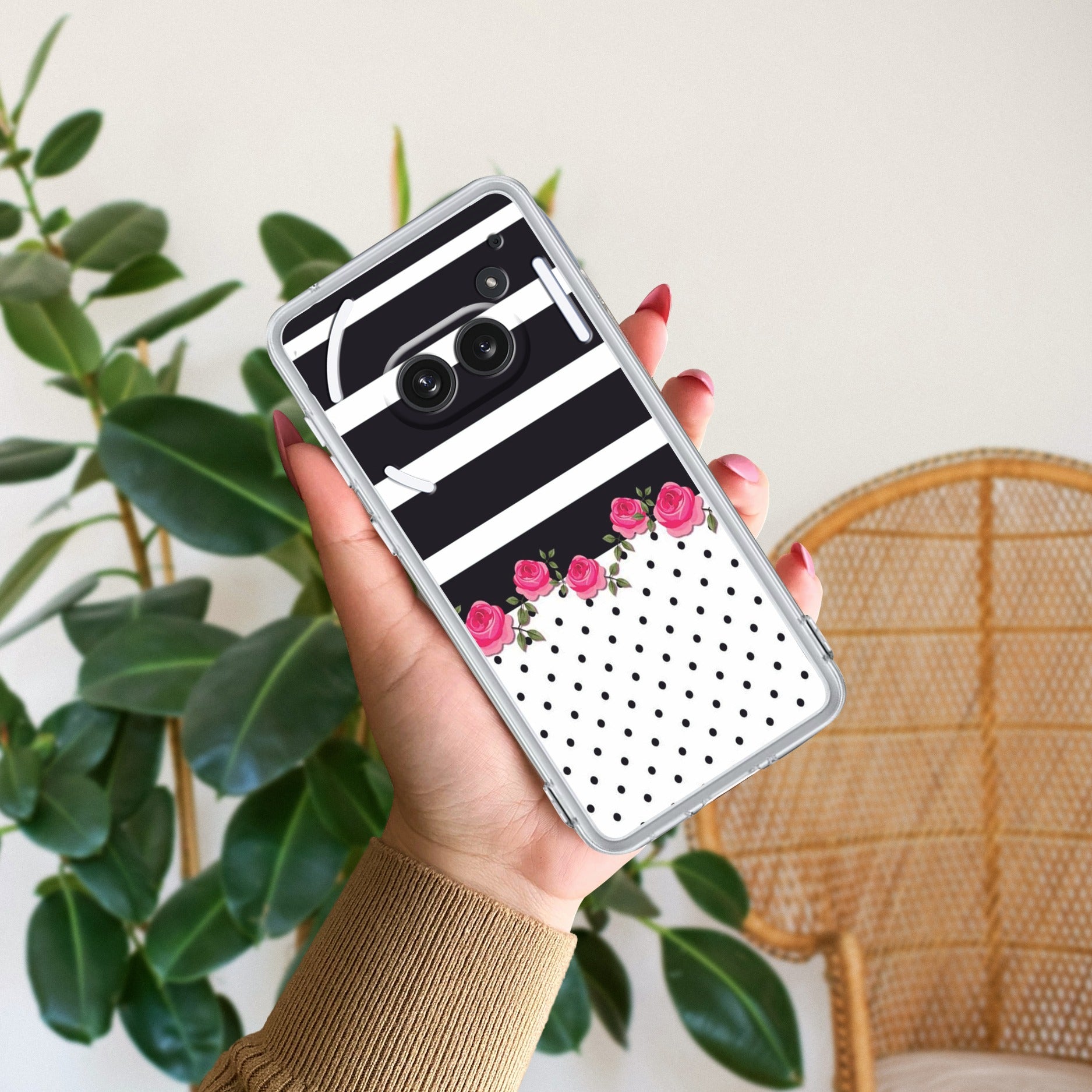 Elegant Rose Parad Transparent Silicon Case For Nothing Phone 2a Plus