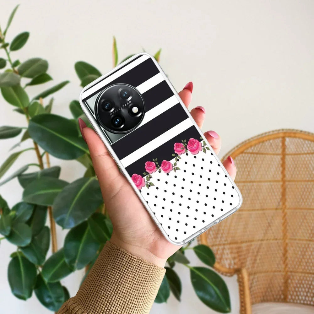 Elegant Rose Parad Transparent Silicon Case For OnePlus - ShopOnCliQ