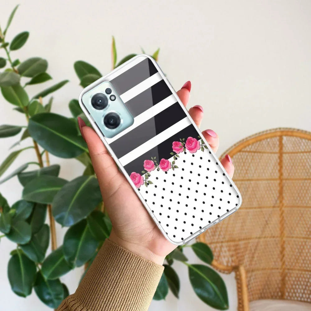 Elegant Rose Parad Transparent Silicon Case For OnePlus