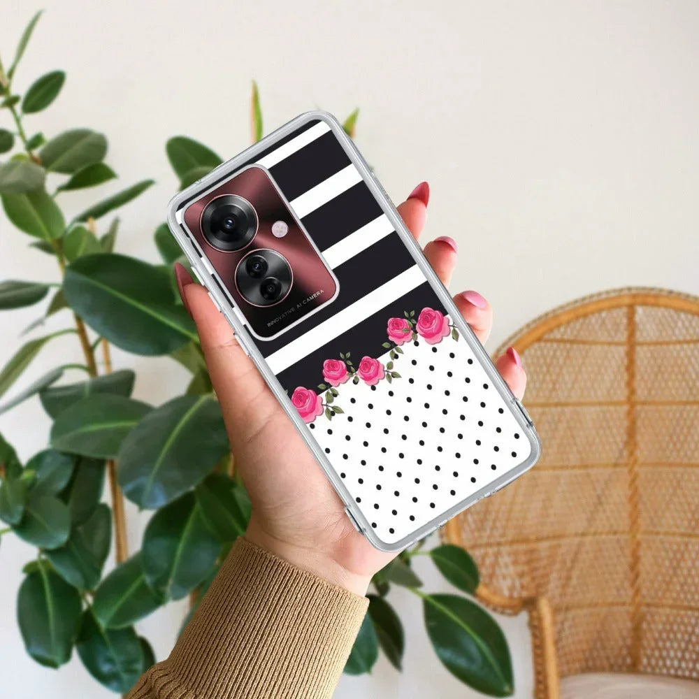 Elegant Rose Parad Anti Yellow Case For Oppo F25 Pro 5G