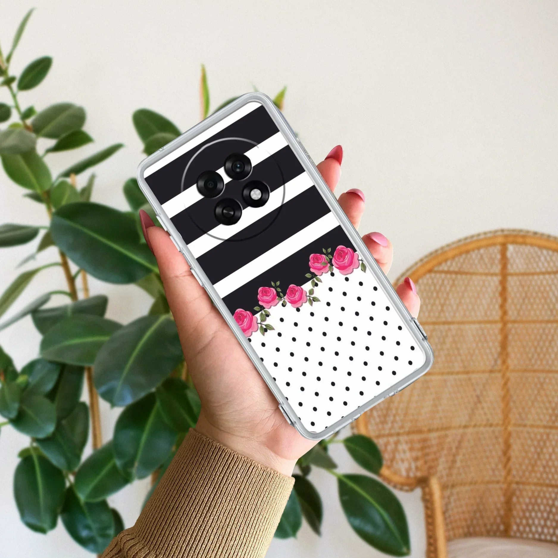 Elegant Rose Parad Anti Yellow Case For Oppo F31 Pro Plus 5G