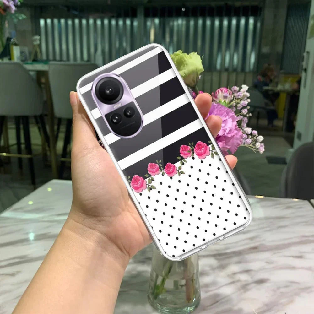 Elegant Rose Parad Anti Yellow Case For Oppo Reno 10 5G