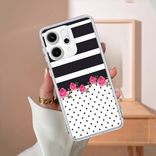 Elegant Rose Parad Transparent Silicon Case For Oppo