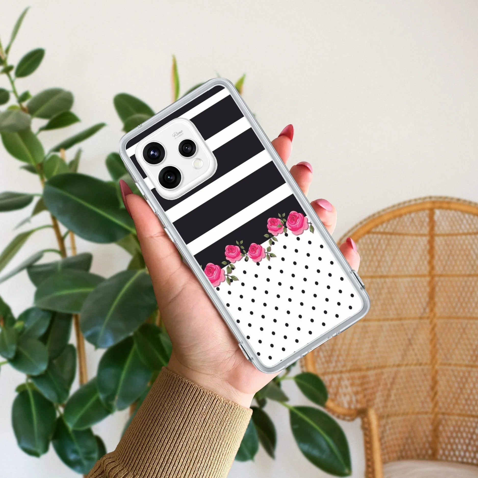 Elegant Rose Parad Anti Yellow Case For Oppo Reno 15 5G