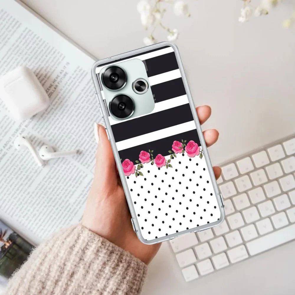 Elegant Rose Parad Transparent Silicon Case For Poco - ShopOnCliQ