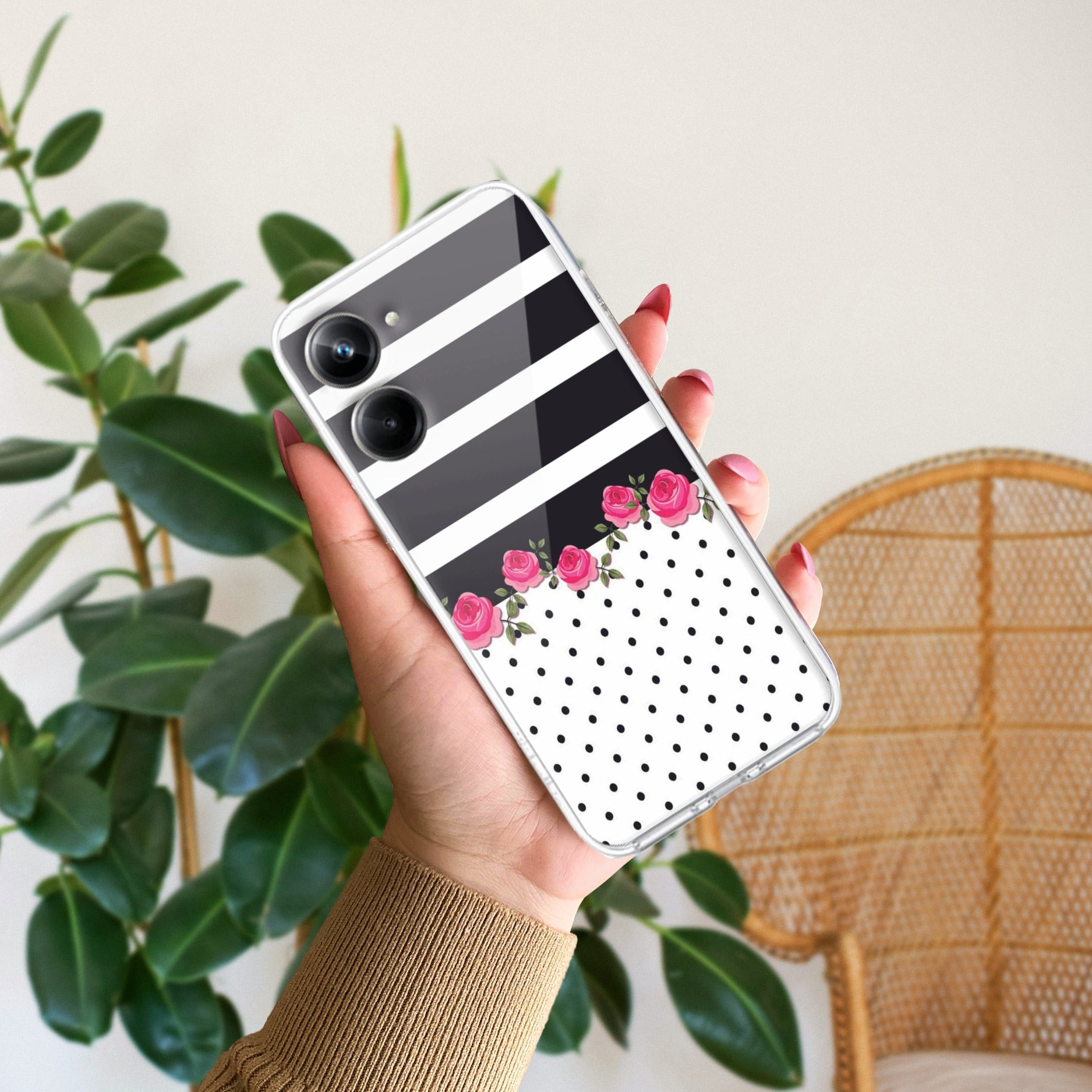 Elegant Rose Parad Transparent Silicon Case For Realme 10 Pro 5G