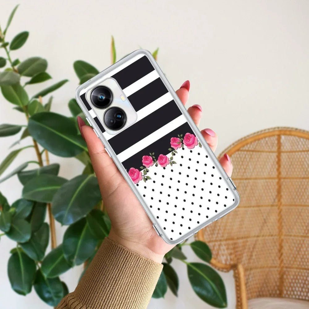 Elegant Rose Parad Transparent Silicon Case For Realme Narzo 30A / Realme C12 / Realme Narzo 20