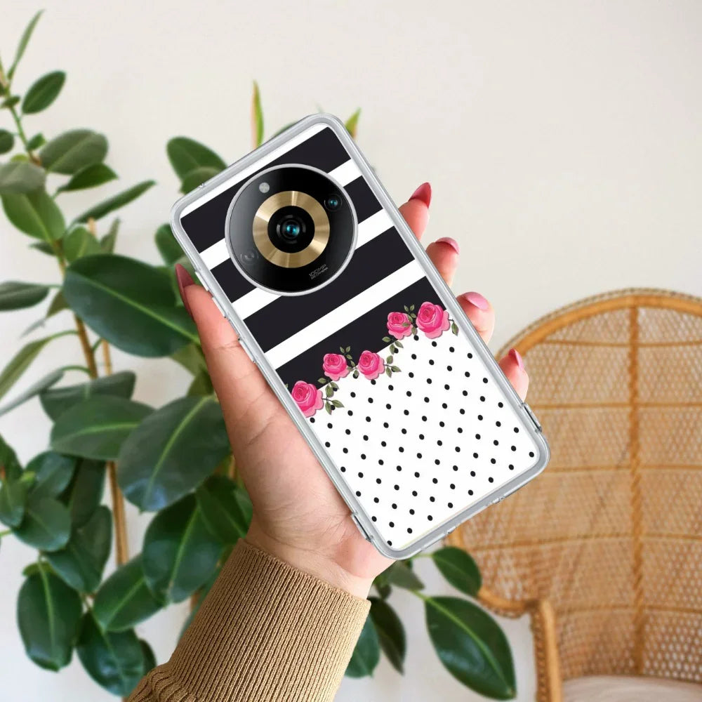 Elegant Rose Parad Transparent Silicon Case For Realme Narzo 60 5G