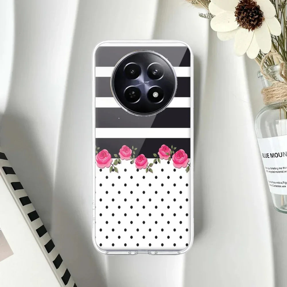 Elegant Rose Parad Transparent Silicon Case For Realme 8 4G / Realme 8 Pro
