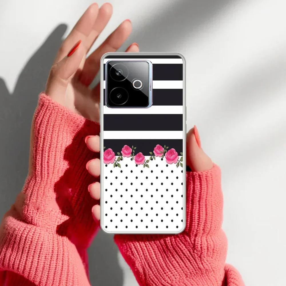 Elegant Rose Parad Transparent Silicon Case For Realme GT 7T 5G