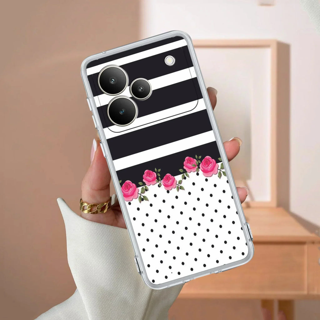 Elegant Rose Parad Transparent Silicon Case For Realme Narzo 60 5G