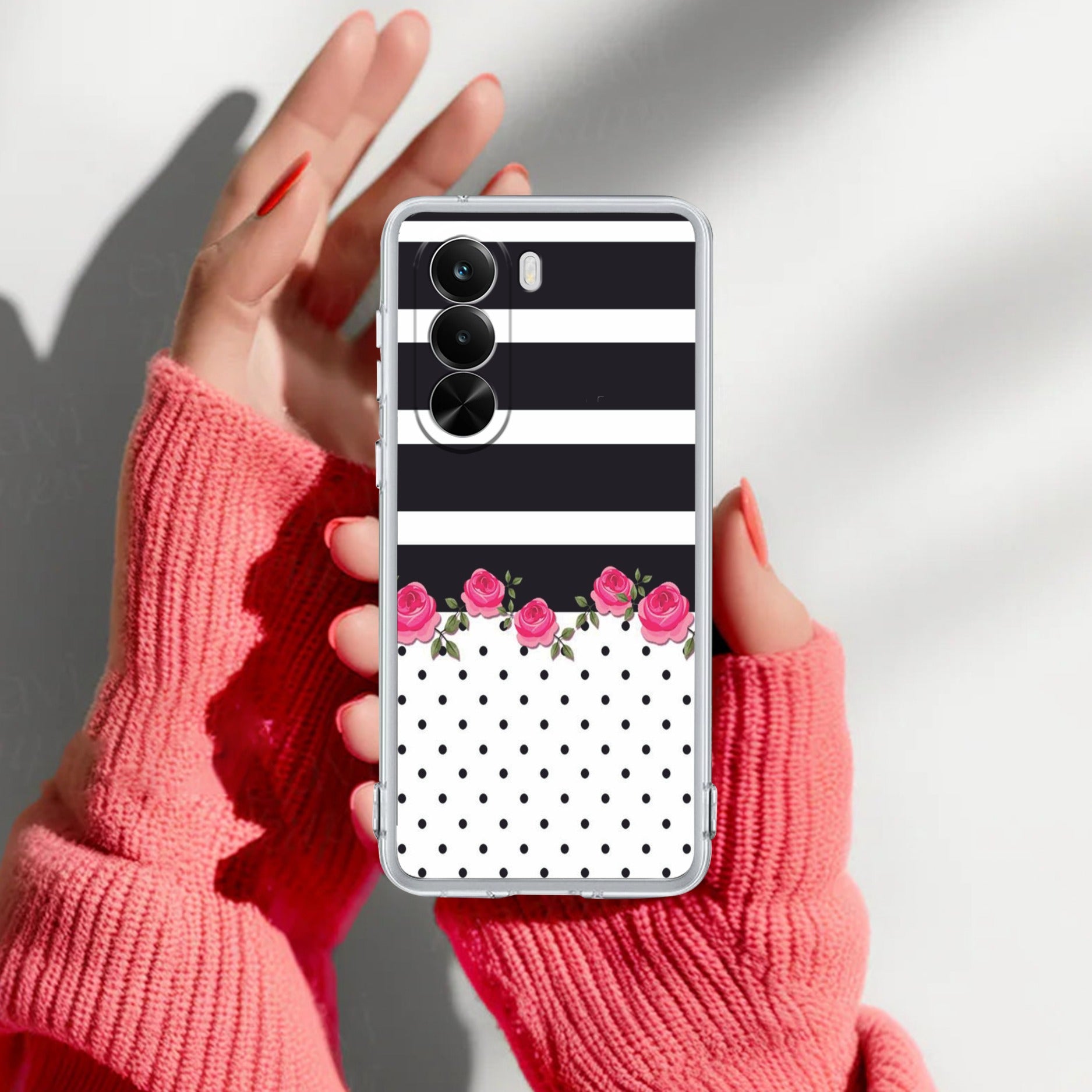 Elegant Rose Parad Anti Yelllow Case For Realme P4x 5G